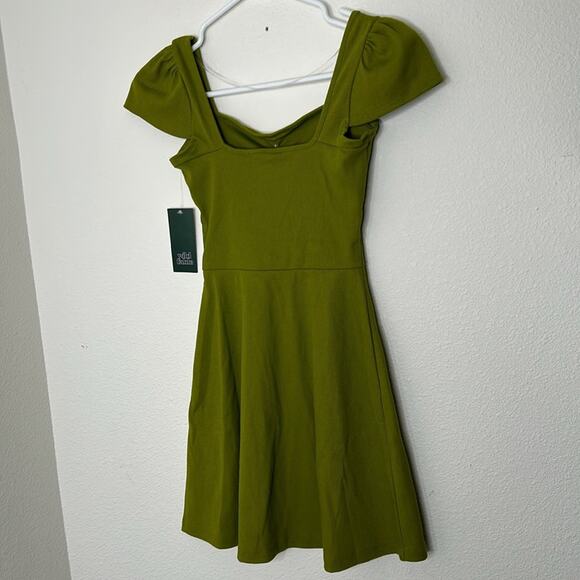 Wild Fable Target NWT Women’s Cap Short Sleeve Fit & Flare Knit Skater Dress XXS - Picture 6 of 6